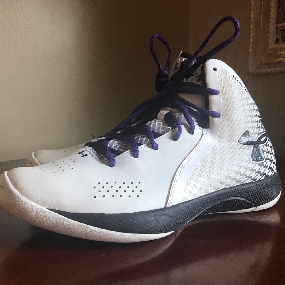 White Under Armour Women’s Basketball Shoe